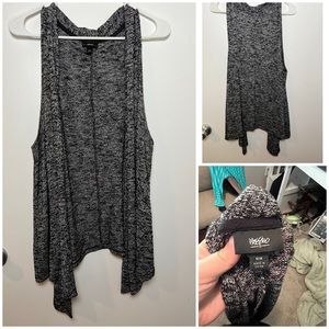 Sleeveless cardigan